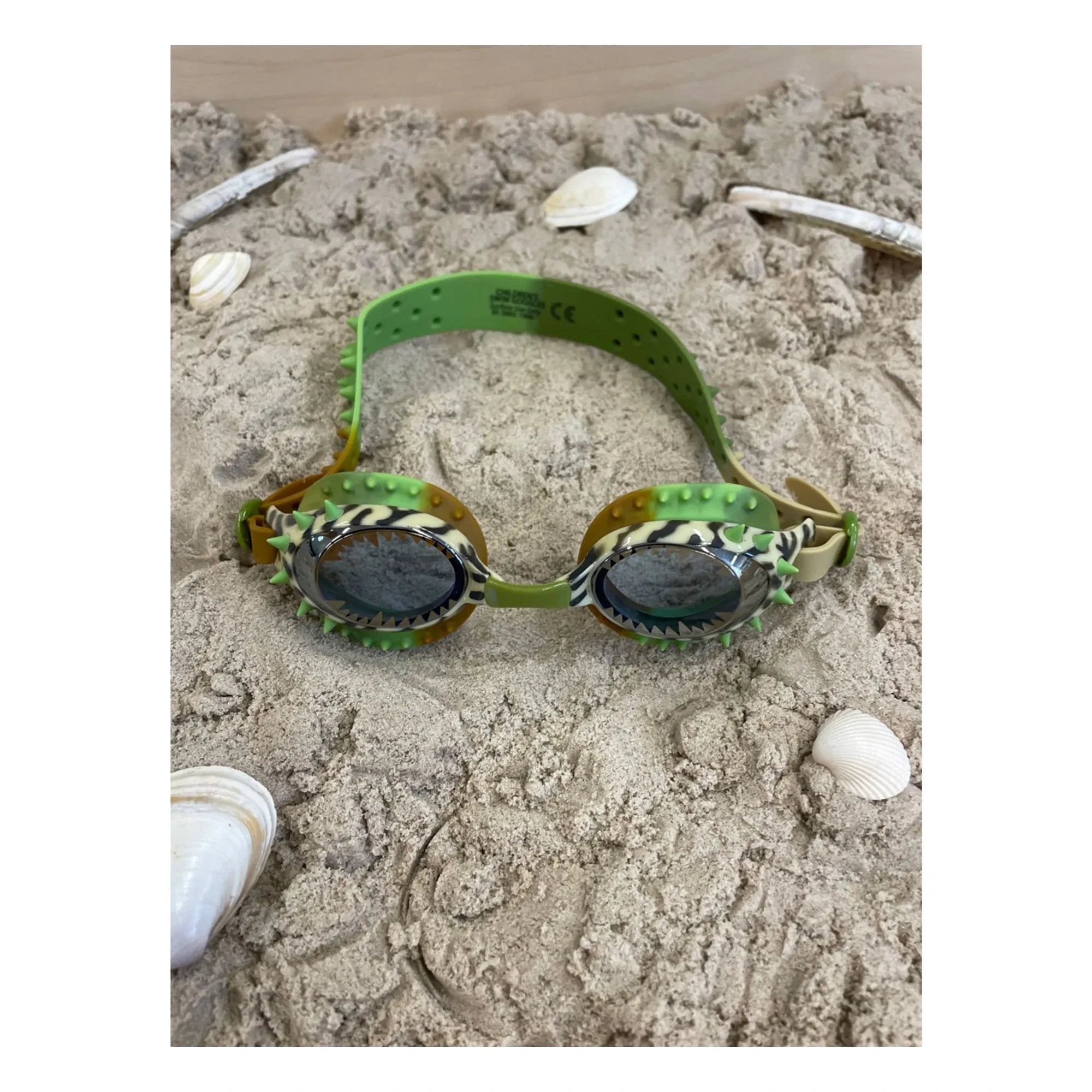 Bling2O - Prehistoric Times Swimming Goggles | Khaki