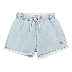 Búho - Saçaklı Denim Şort | Açık Mavi
