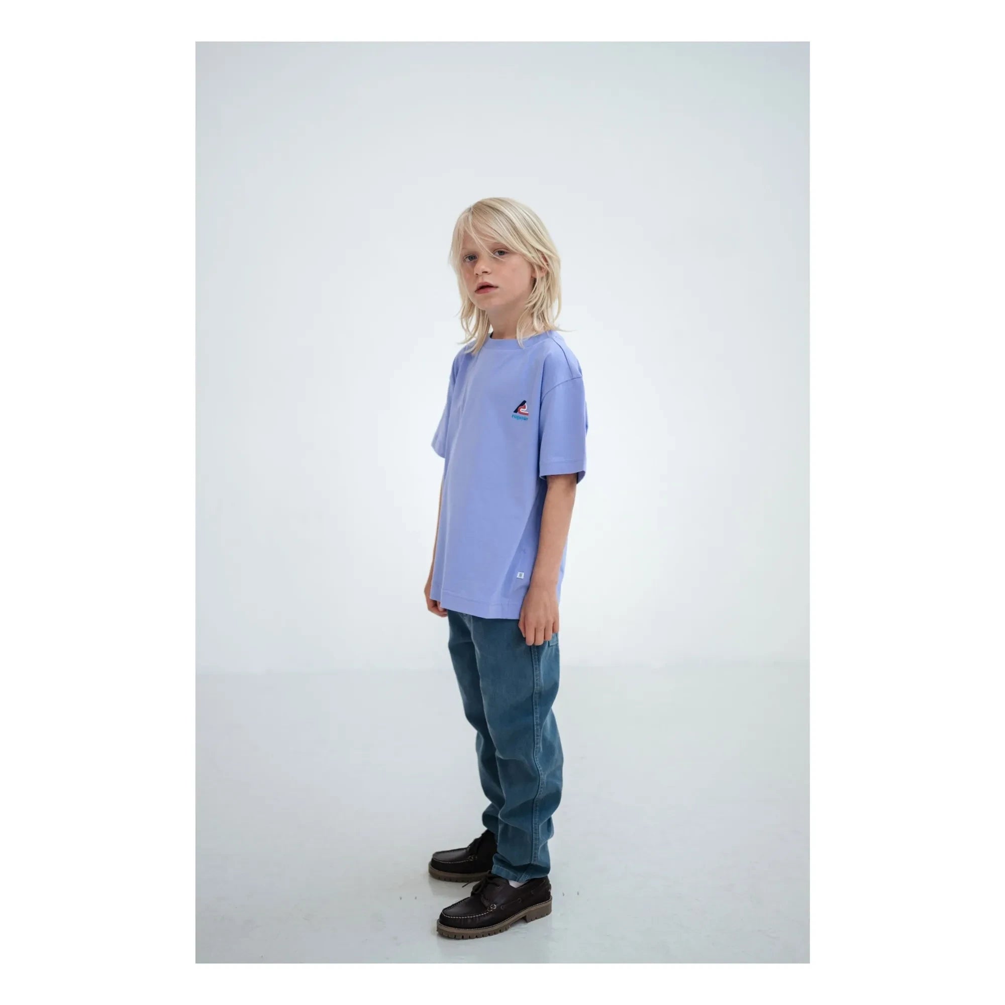 Repose AMS - Camiseta con logo de algodón orgánico | Lila