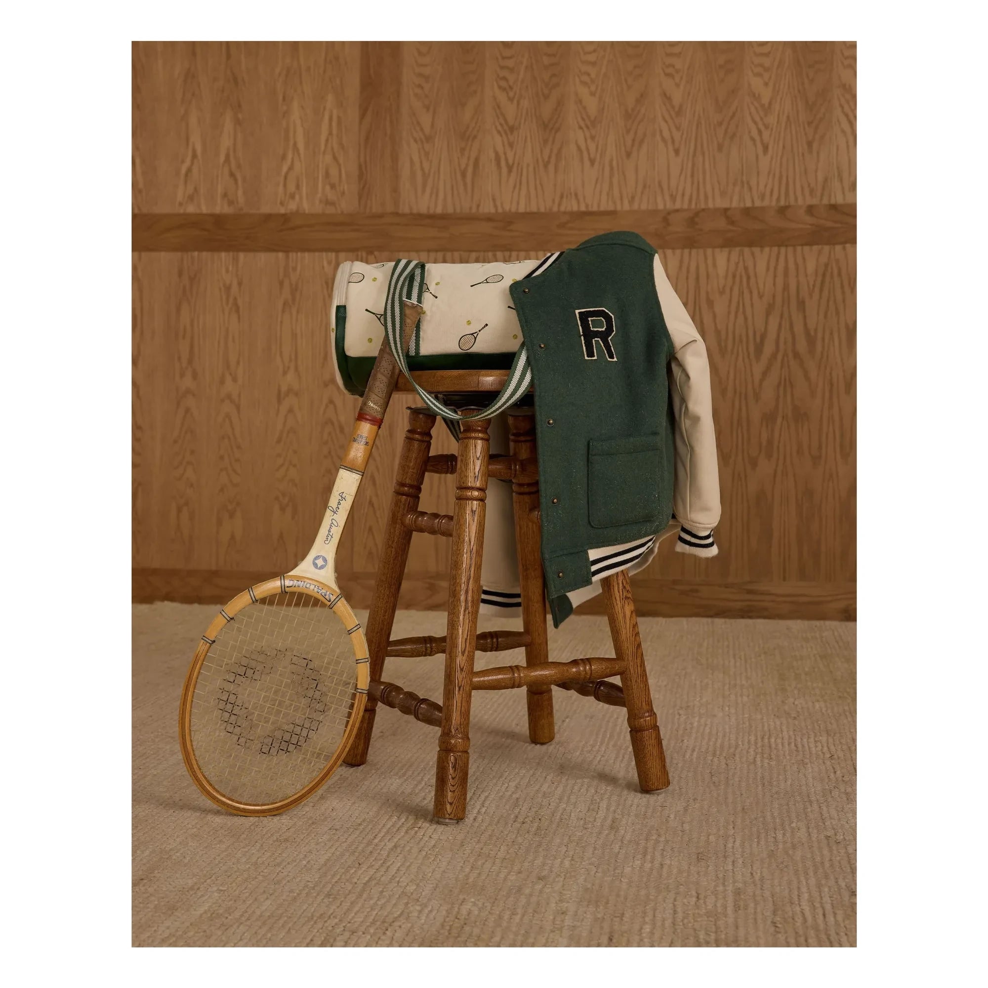 Rylee + Cru - Chaqueta verde de estilo universitario