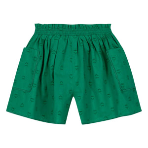 Bonton - Novis Mini Hearts Kısa Şort | Zümrüt yeşili