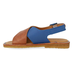 Angulus - Contrast Sandal Leather | Royal Blue