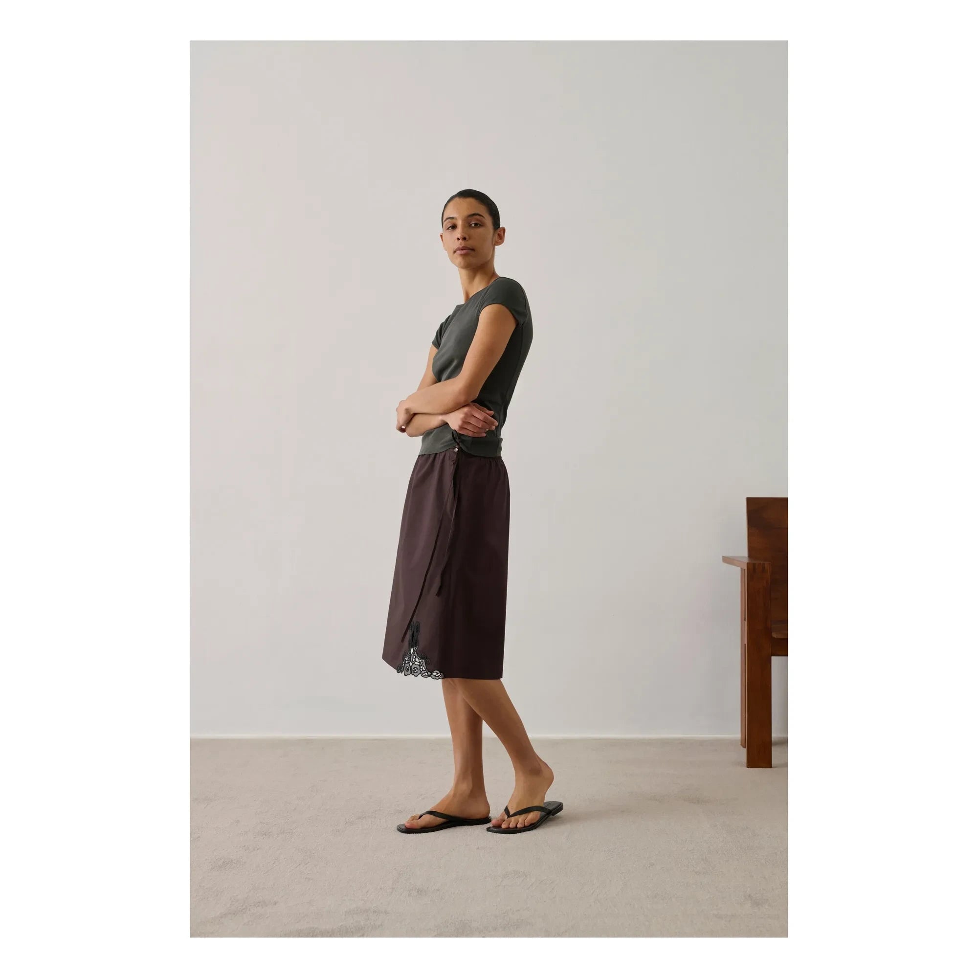 Soeur - Haiku Deri Sandalet | Siyah