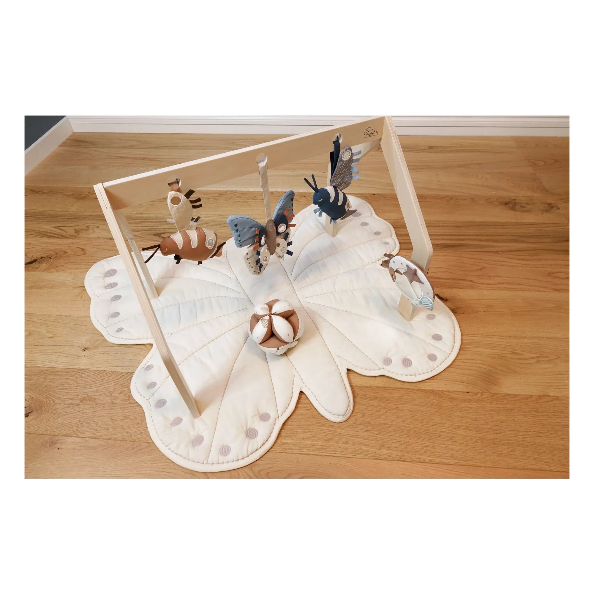 Cam Cam - Papillon Play Mat | Ecru