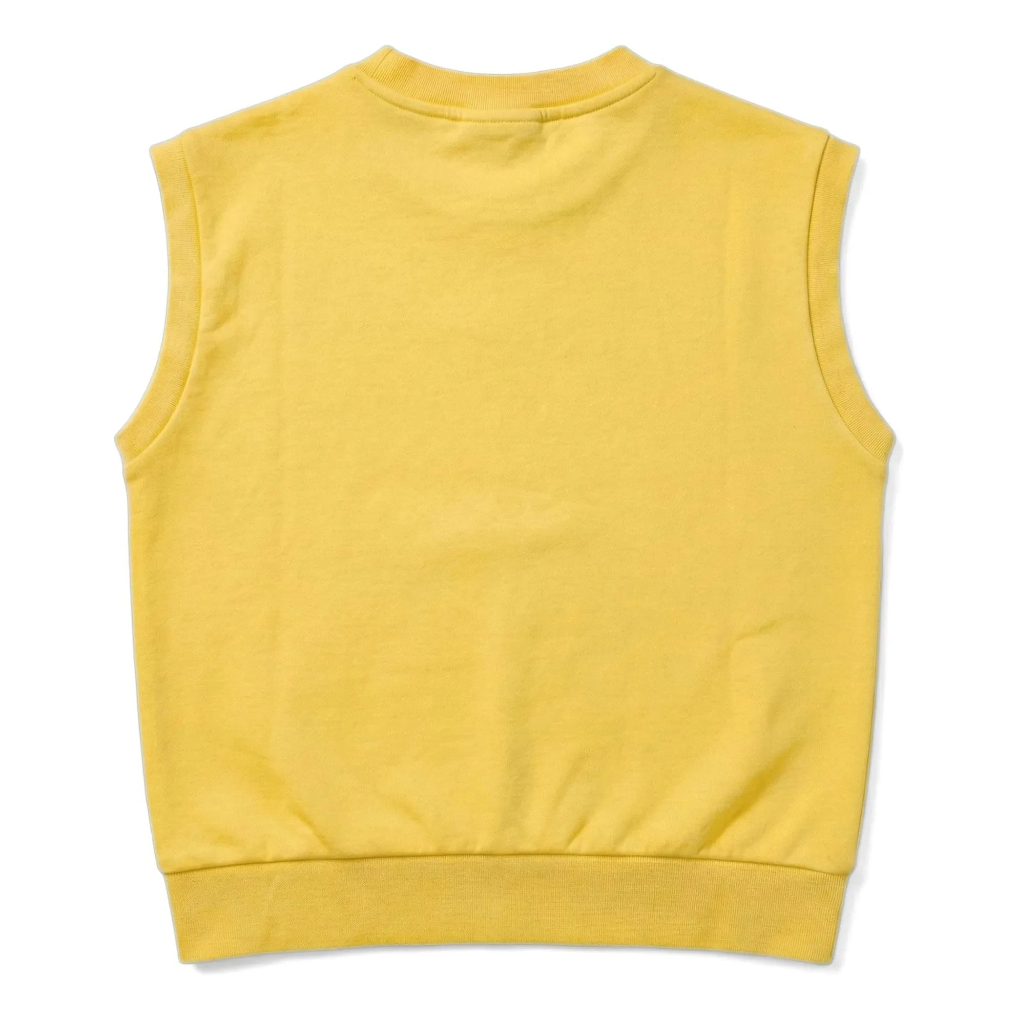Hundred Pieces - Inaya Sudadera sin Mangas de Algodón Orgánico con Estampado Floral | Amarillo Pálido