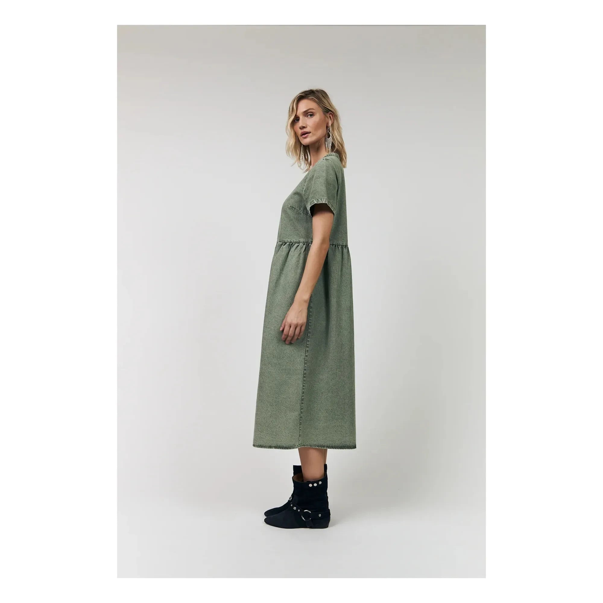 Lollys Laundry - Aliya Pamuk Elbise | Haki
