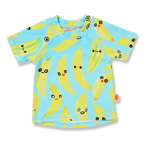 Halcyon Nights - Anti-UV Badeshirt Banana Recycelte Fasern | Türkis