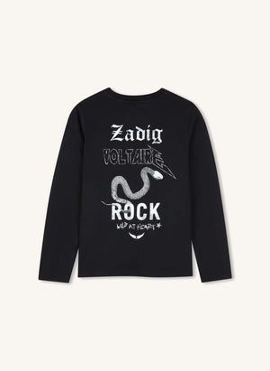 Zadig & Voltaire - Voltaire organik pamuk Tişört | Siyah