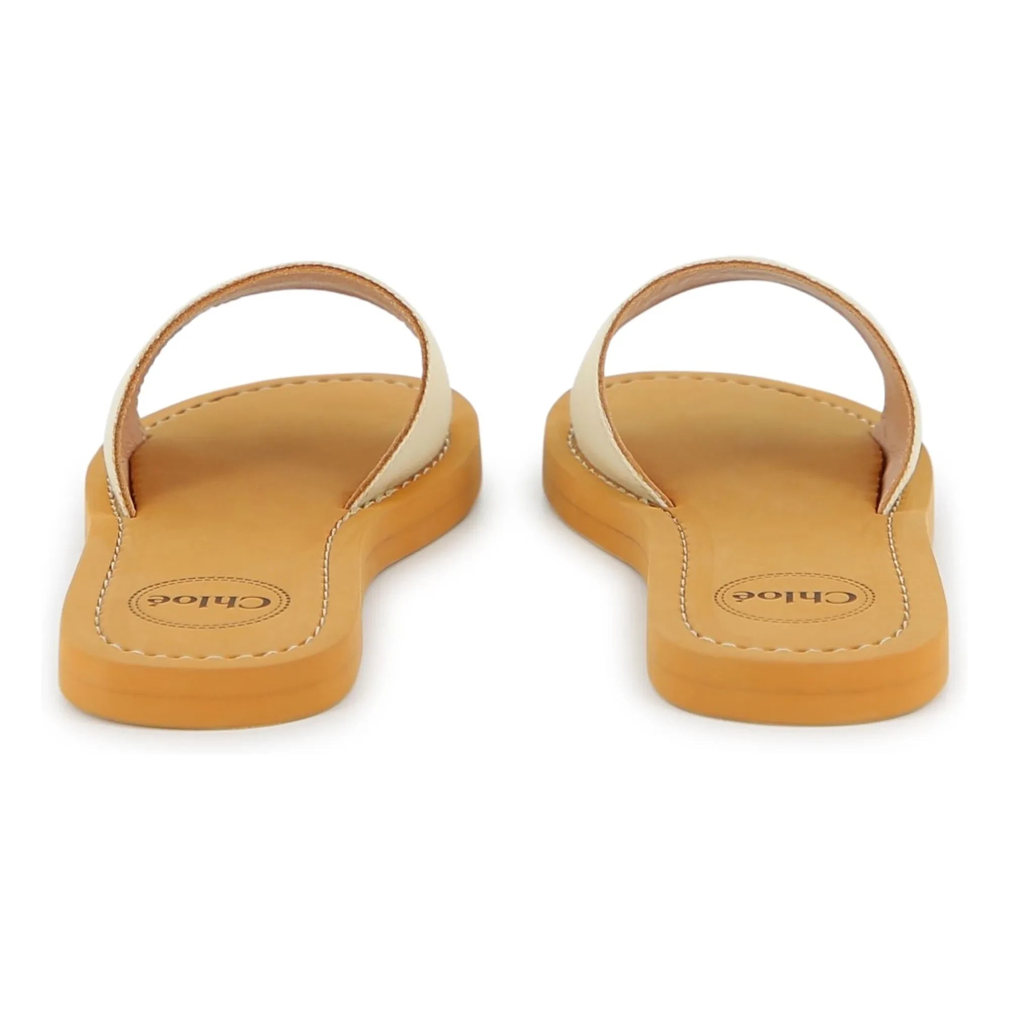 Chloé - Sandalias con logo | Blanco
