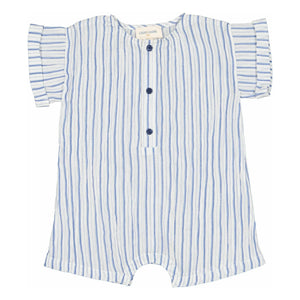 Louis Louise - Hawaii Gestreifter Strampler | Blau
