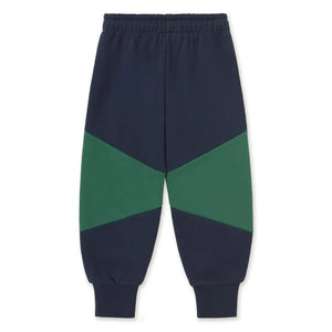 Tinycottons - Renk Bloklu Organik Pamuk Jogger Pantolon | Lacivert