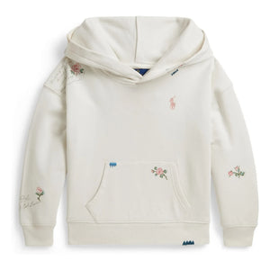 Ralph Lauren - Çiçekli Kapüşonlu Sweatshirt | Beyaz