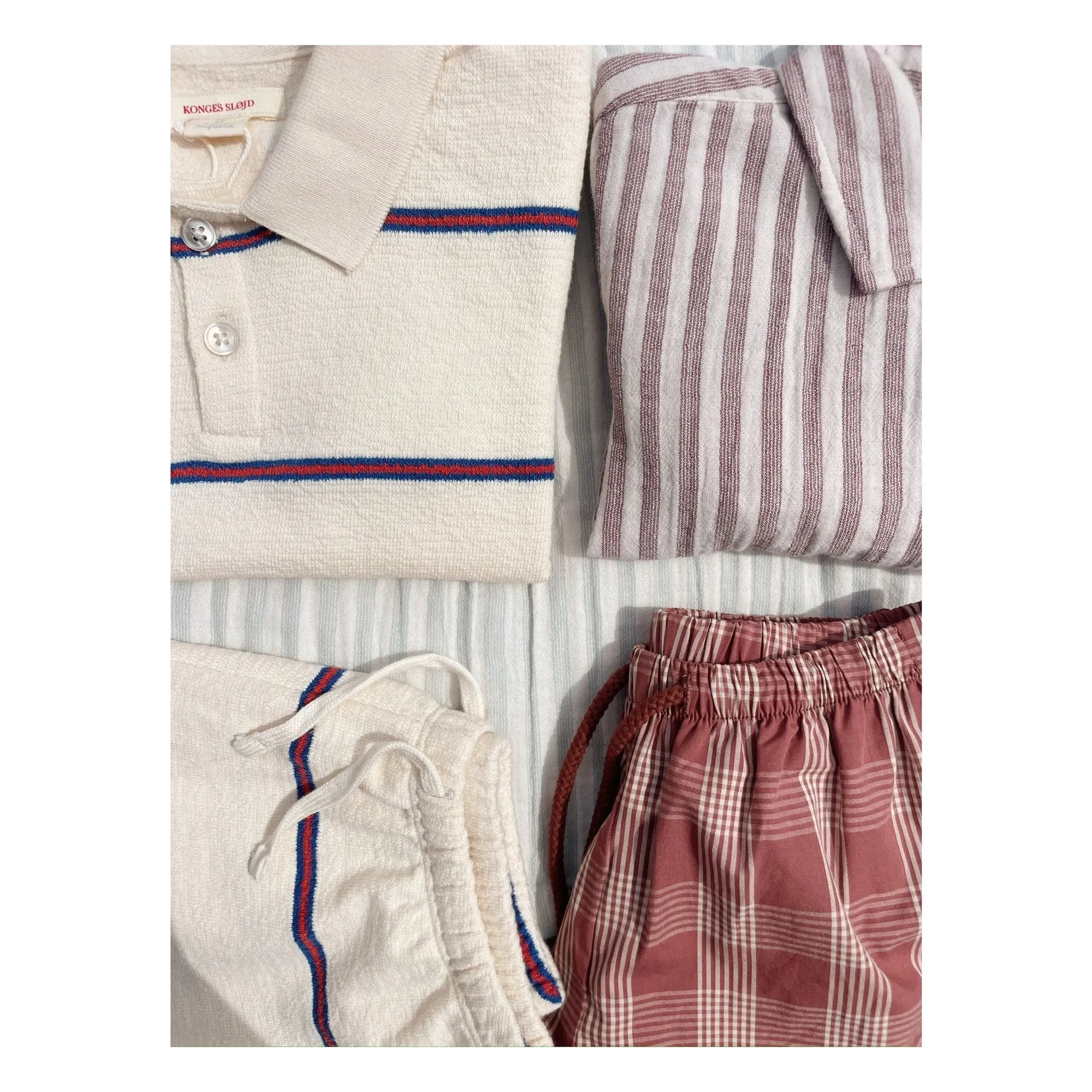 Konges Sløjd - Ely Striped Organic Cotton Shirt | Red