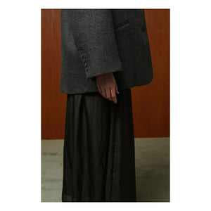 BELLEPIECE - Claude Silk skirt | Steel