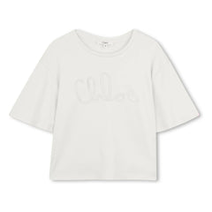 Chloé - Logo T-Shirt Bio-Baumwolle | Weiß
