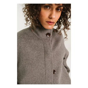 Sacrécoeur - Chaqueta de lana de doble cara Estele | Gris