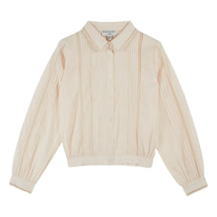 Emile et Ida – Vintage-Baumwollbluse | Creme