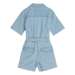 Scotch & Soda – Chambray-Jumpsuit | Hellblau