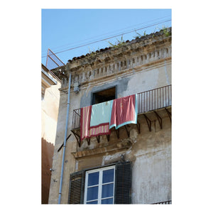 Lisa Corti - Tiger cotton tablecloth, Lisa Corti x The Socialite Family | Turquoise