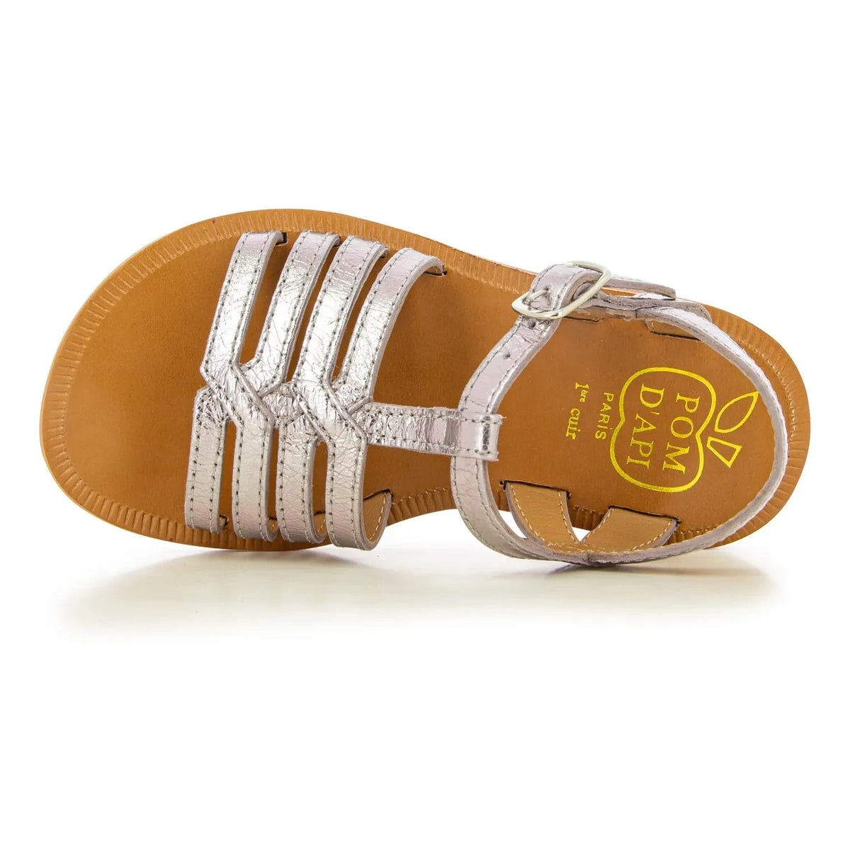 Pom d'Api - Sandalias Plagette New Salome | Plateado