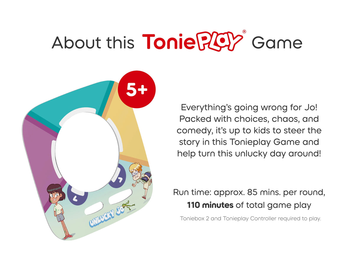 Tonies - İngilizce Unlucky Jo: अराजकता से भरा एक मज़ेदार दिन - Tonieplay