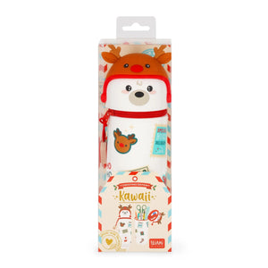 Legami - Παιχνιδιάρικη κασετίνα σιλικόνης 2 σε 1 Polar Bear - Kawaii