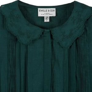 Emile et Ida - Blusa Vintage Elisabeth | Verde Bosque