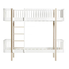 Oliver Furniture - Ön Merdivenli Meşe Renkli Ahşap Ranza 90x200cm
