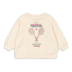 Konges Sløjd - Loupy Match Bio-Baumwoll-Sweatshirt | Creme