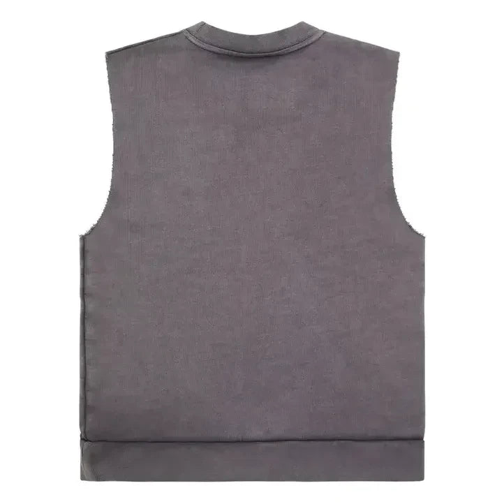 Finger in the nose - Clem organik pamuklu kolsuz sweatshirt | Kömür grisi