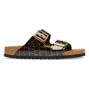 BIRKENSTOCK - Sandalias Arizona de Piel con Efecto Cocodrilo | Negro