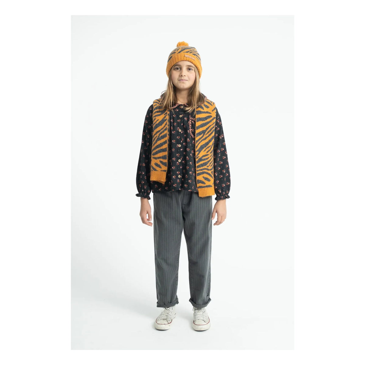 Piupiuchick - Pantalón Rayado | Gris