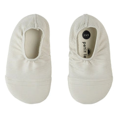 Petit Lem - Strukturierte Badeschuhe aus recycelter Faser mit UV-Schutz | Hellgrau