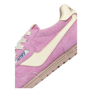 Autry - Windspin Low İki Renkli Süet ve Deri Sneakers | Pembe