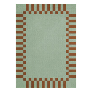Layered - Alfombra de lana Teklan Frame, Tekla Evelina Severin | Pistacho