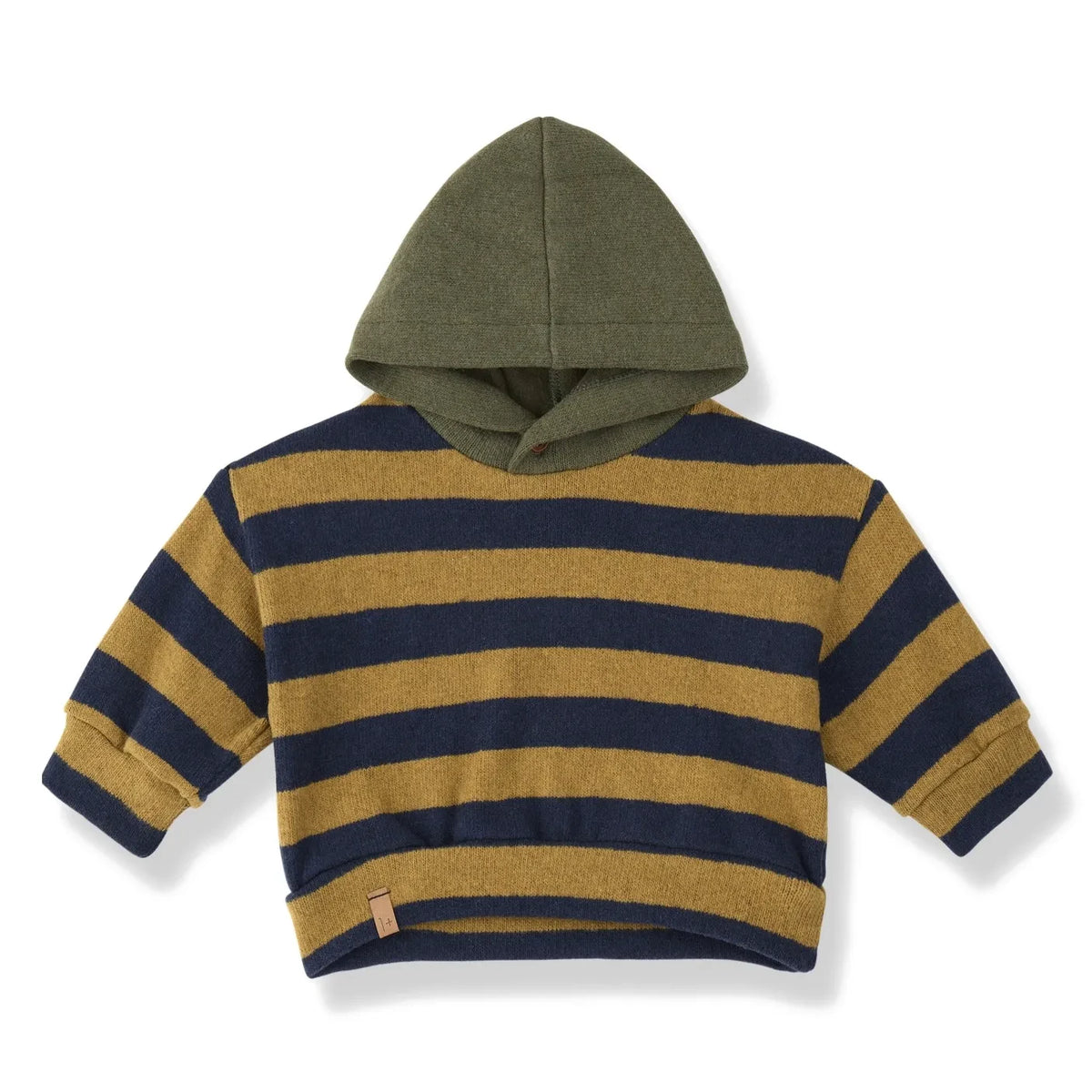1+ in the family - Norman Çizgili Hoodie | Hardal