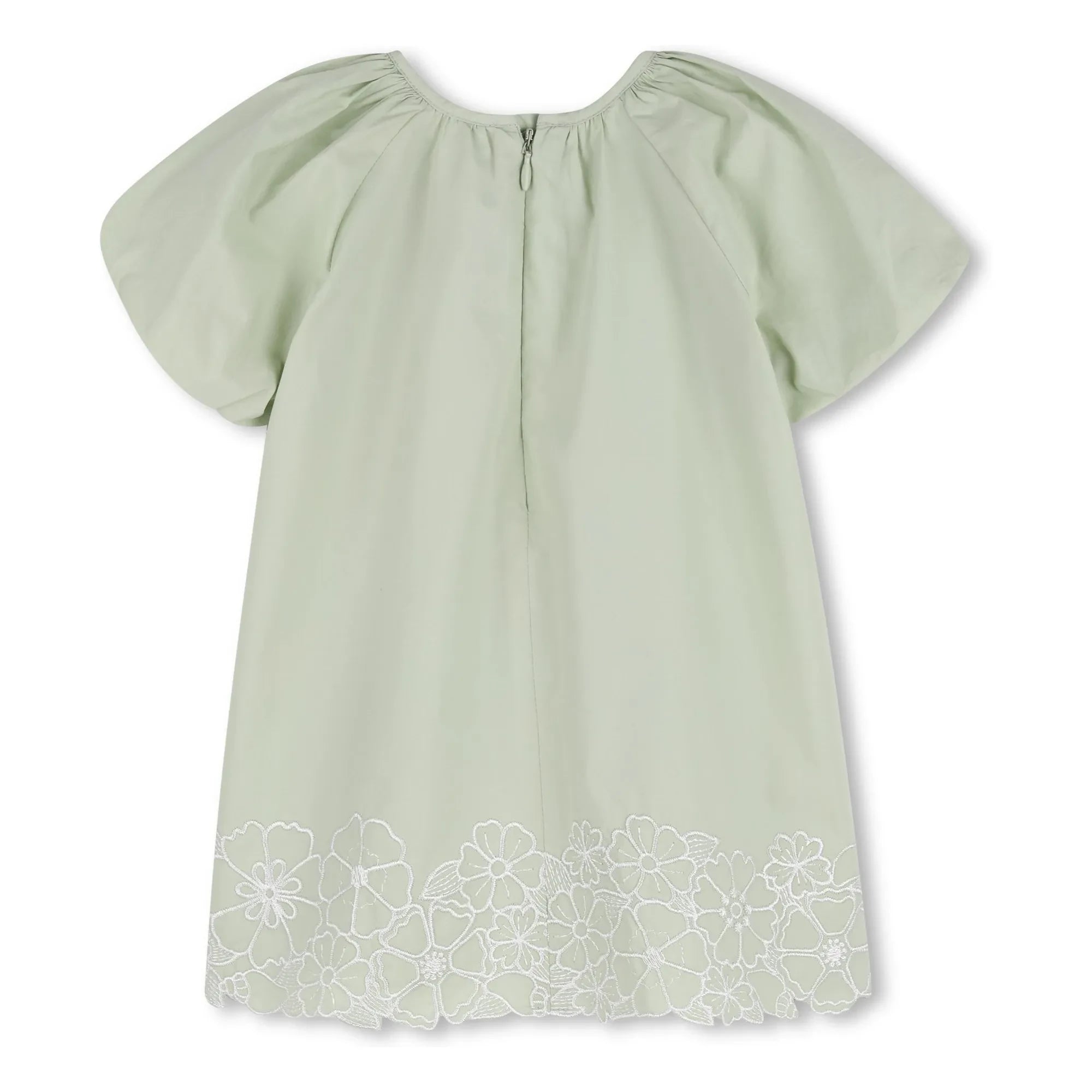 Chloé - Organik Pamuk Poplin Elbise | Mint Yeşili