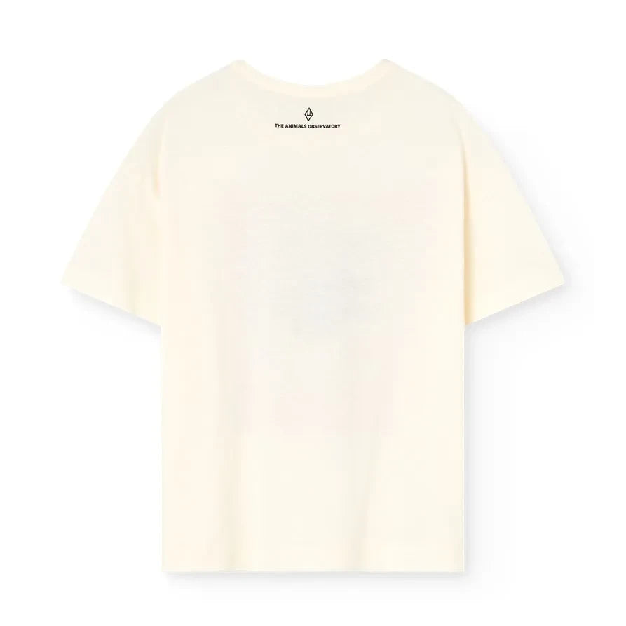 The Animals Observatory - Dunker Camiseta de Algodón Orgánico | Blanco