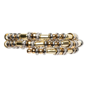 Sigal - Pulsera de disco | Oro/Plata