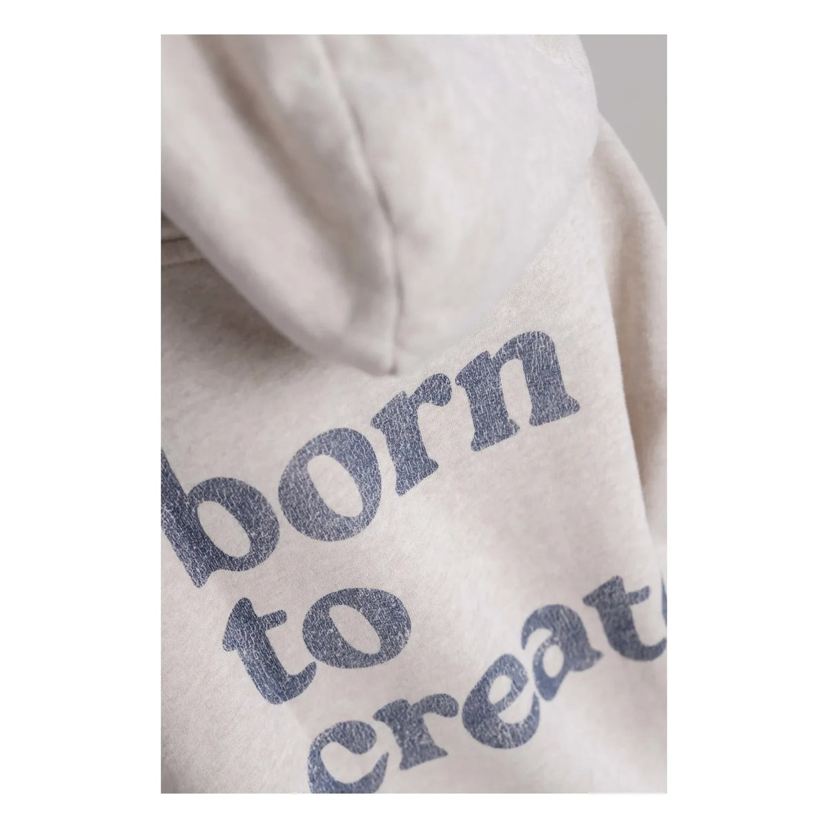 Jenest - Chris Chiné Organik Pamuklu Kapüşonlu Sweatshirt | Bej