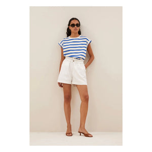 By Bar - Leon Baumwoll-Shorts | Weiß