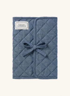 Editions Aimable - Henriette Gesundheitsbuchhülle | Blaues Chambray