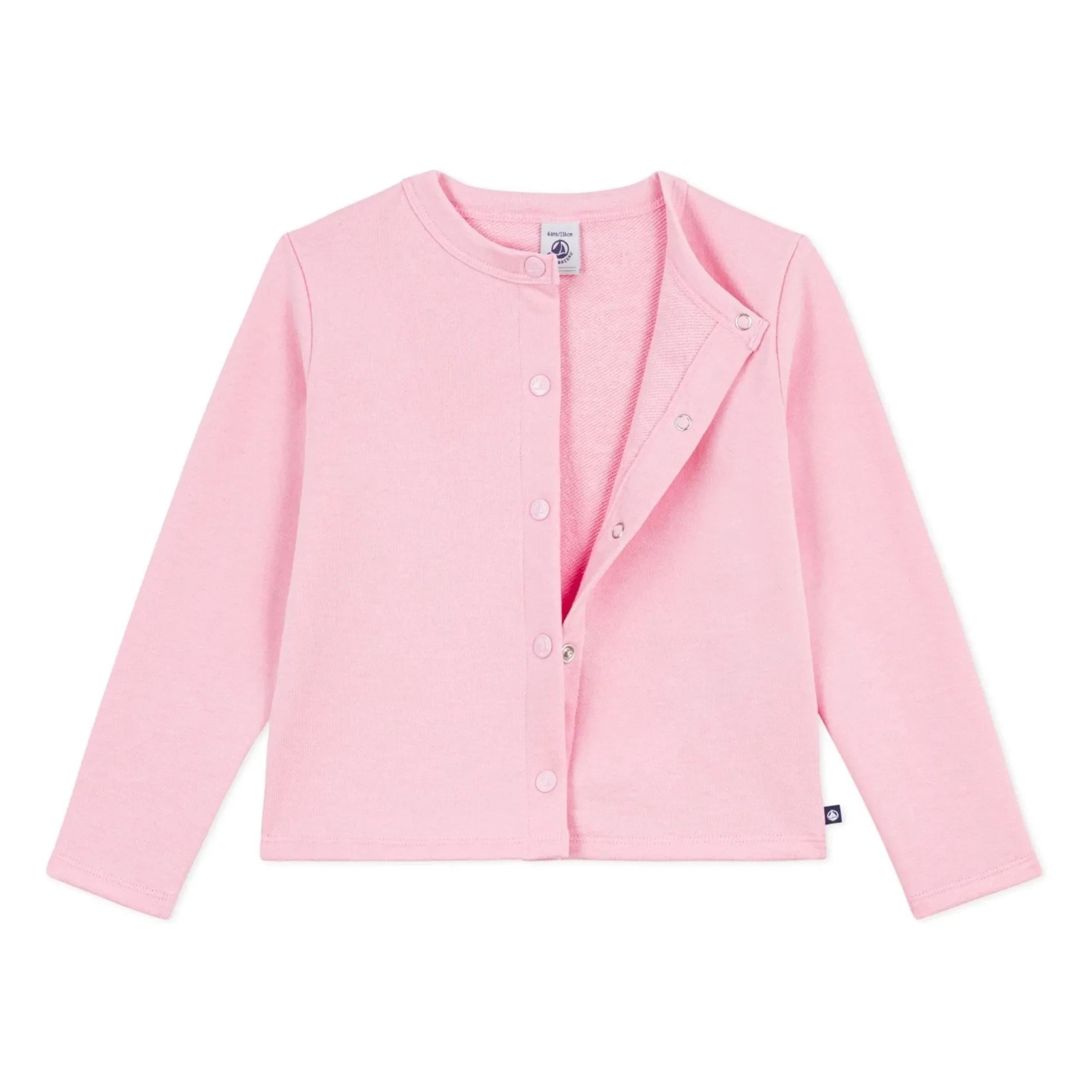 Petit Bateau - Uni Molleton Jacke | Rosa