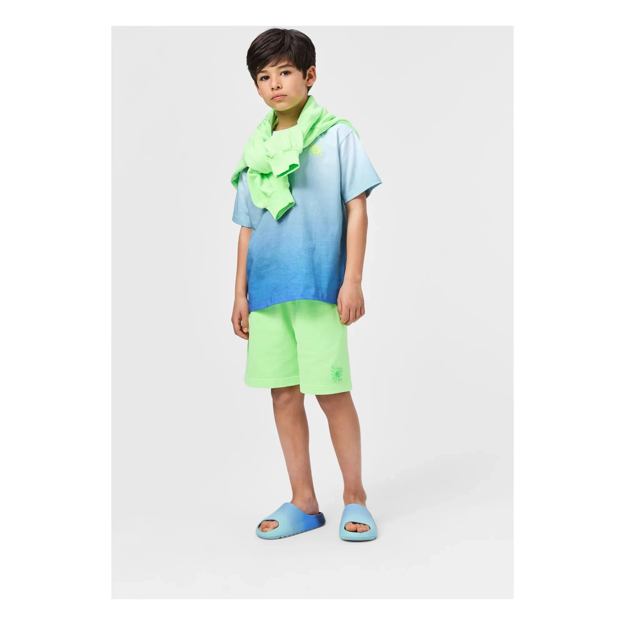 Molo - Rodney Dégradé organik pamuklu T-shirt | Mavi