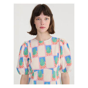 Bobo Choses - Perlbaumwollkleid | Blau