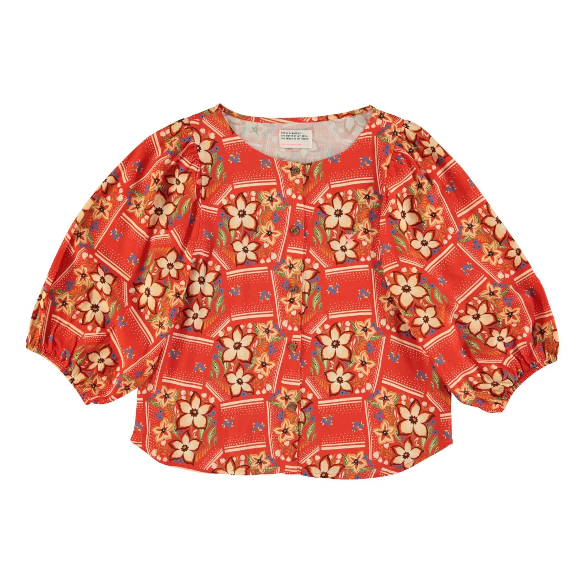 Sisters Department - Floral Pattern Blouse | Red