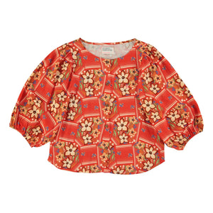 Sisters Department - Floral Pattern Blouse | Red