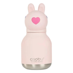 Asobu - Mini paslanmaz çelik su şişesi Rabbit | Soluk Pembe