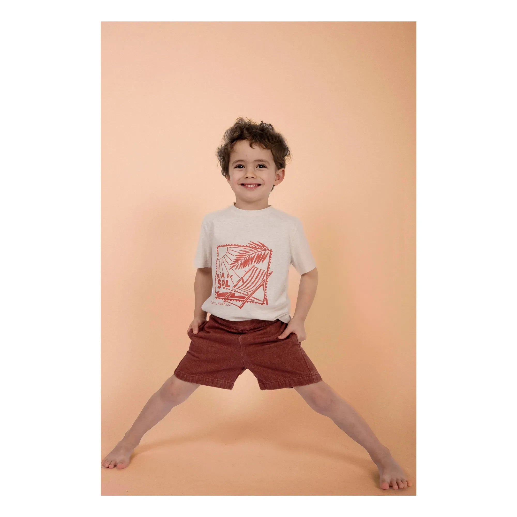 Loir - Dia Del Sol Chiné T-shirt | Gray-White Melange