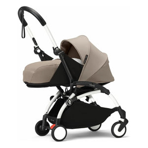 Stokke® - YOYO³ Complete Baby Stroller 0+ and 6+ White Frame | Earth Brown